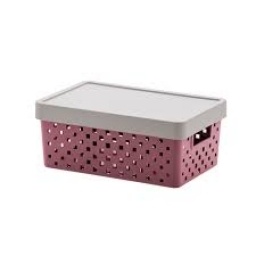 ORGANIZADOR CALADO CTAPA QUADRATTA ROSA 39 X 29 X 14 CM