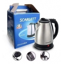 JARRA ELECTRICA 2 LTS. ACERO INOX. SCARLETT