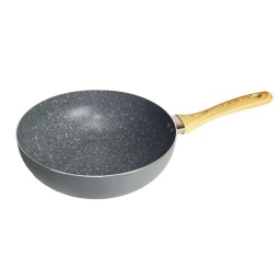 WOK ALUMINIO ANTIADHERENTE GRANITO 28 CM HUDSON