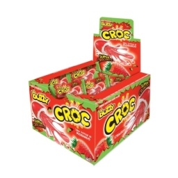 CHICLE BUZZYCROC FRUTILLA SUPER CROCANTE 60 UNDS