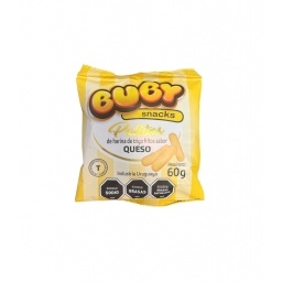 PALITOS DE QUESO BUBY SNACKS 60 GRS