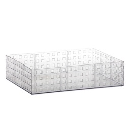 ORGANIZADOR CALADO APILABLE CRISTAL 32 X 23 X 8 CM