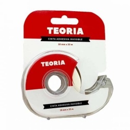 Cinta Invisible Teora+ 18mm x 33m c/Dispensador