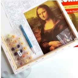 Set Pintura por Numeros Monalisa