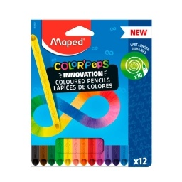 Lapices de Colores MAPED Color Peps Invinitive x 12 unds