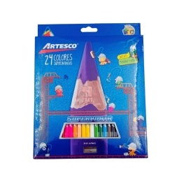 Lapices de Colores Artesco Superintensos x 24 unds